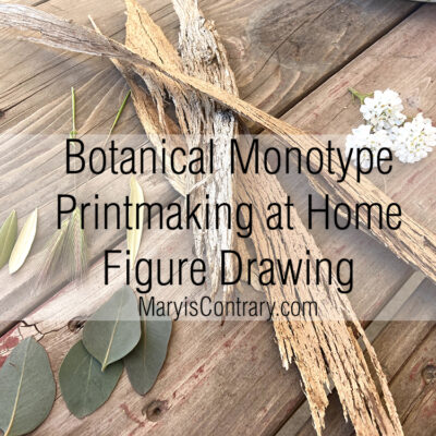 Botanical Monotype Printmaking at Home Figure Video
