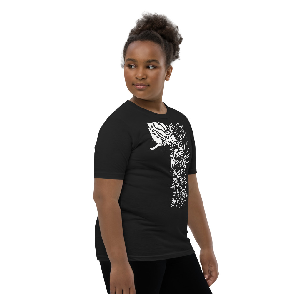 Youth Short Sleeve T-Shirt - Cactus Bloom Print - Image 7
