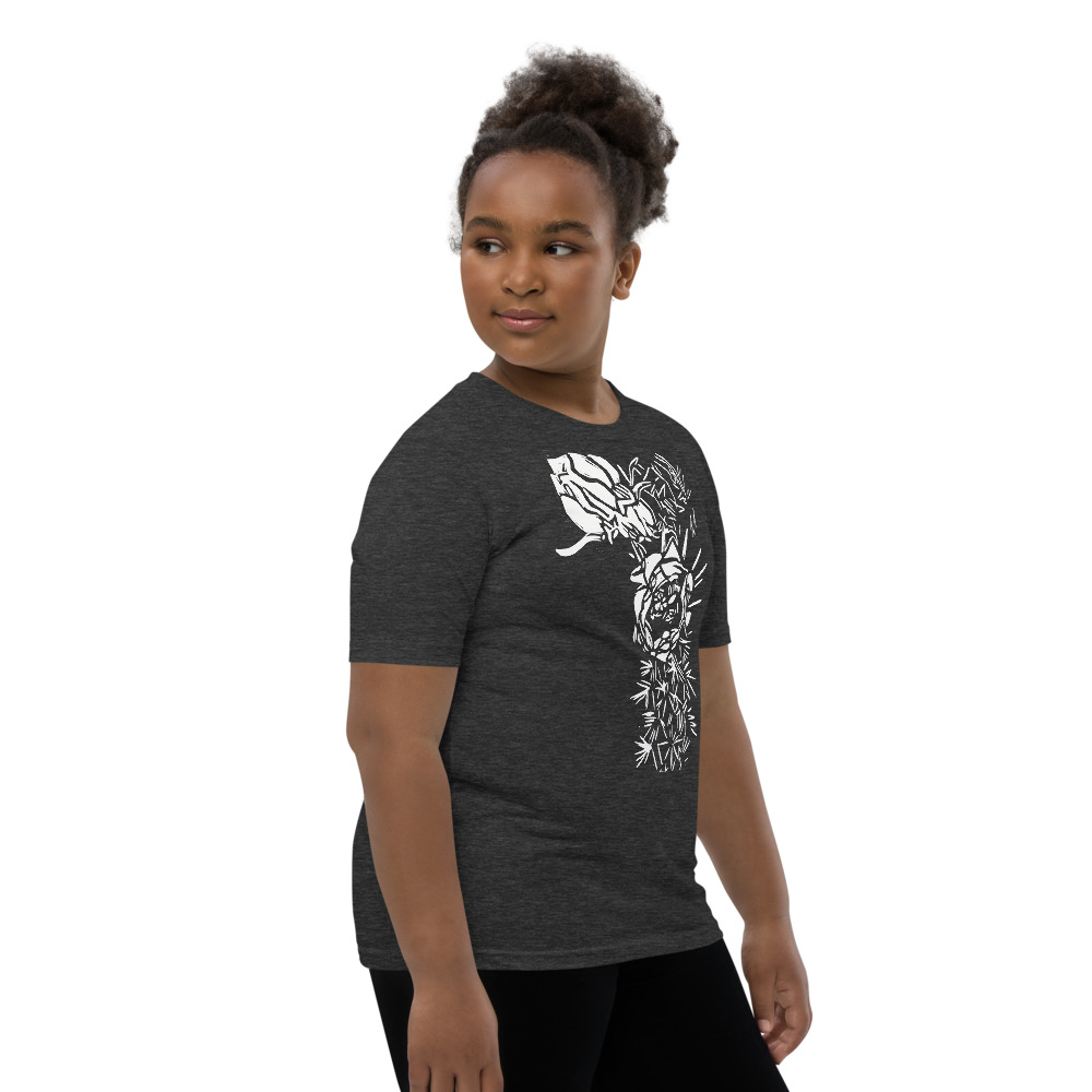 Youth Short Sleeve T-Shirt - Cactus Bloom Print - Image 13