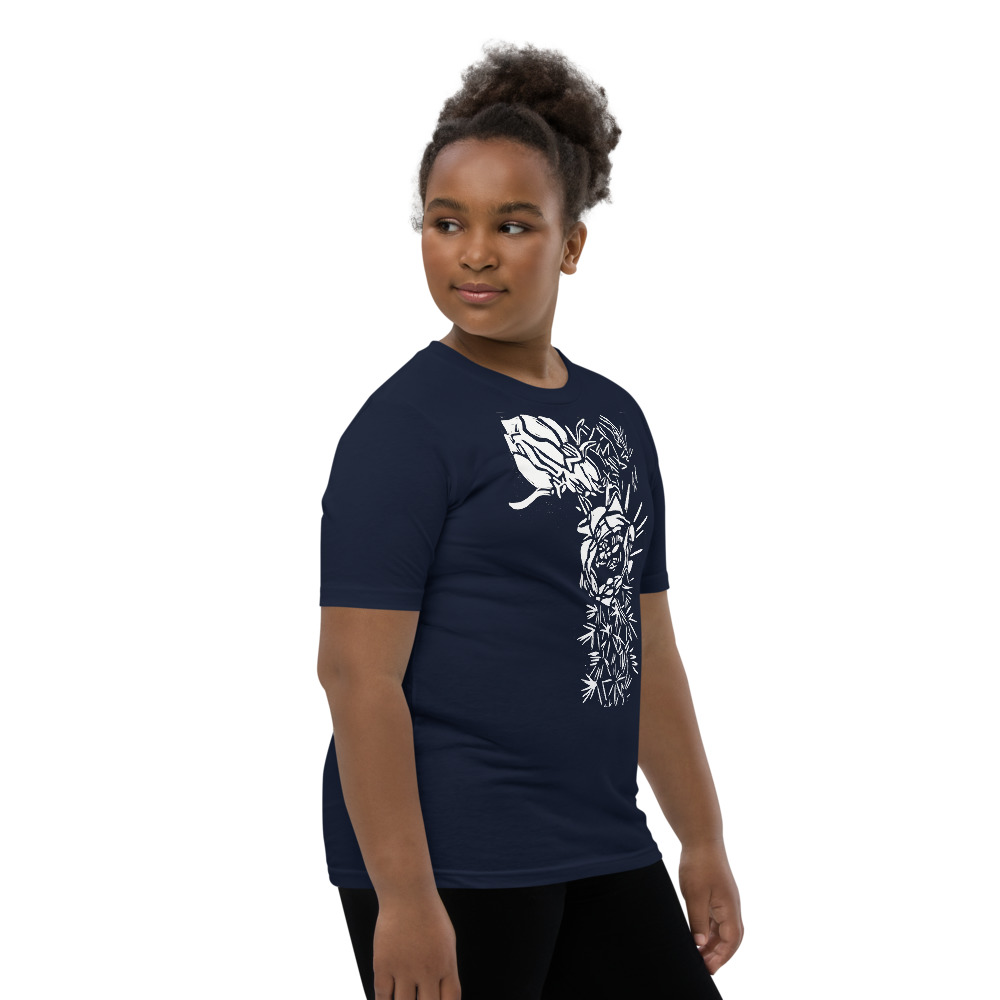 Youth Short Sleeve T-Shirt - Cactus Bloom Print - Image 10