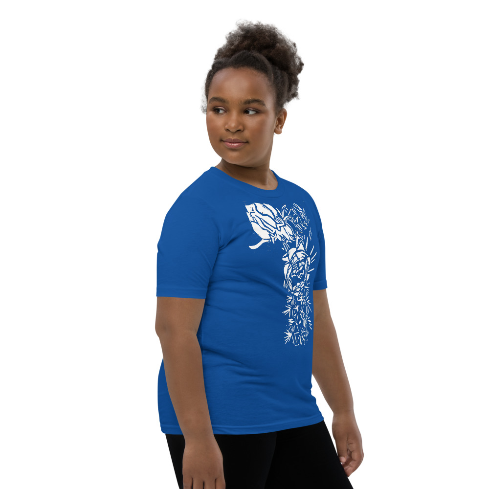 Youth Short Sleeve T-Shirt - Cactus Bloom Print - Image 16