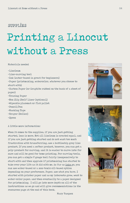 Linocut at Home Without a Press: A Beginner’s Guide to DIY Printmaking - Image 3