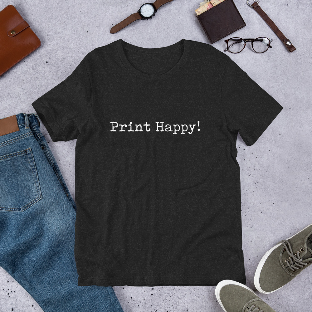 Print Happy Tshirt design